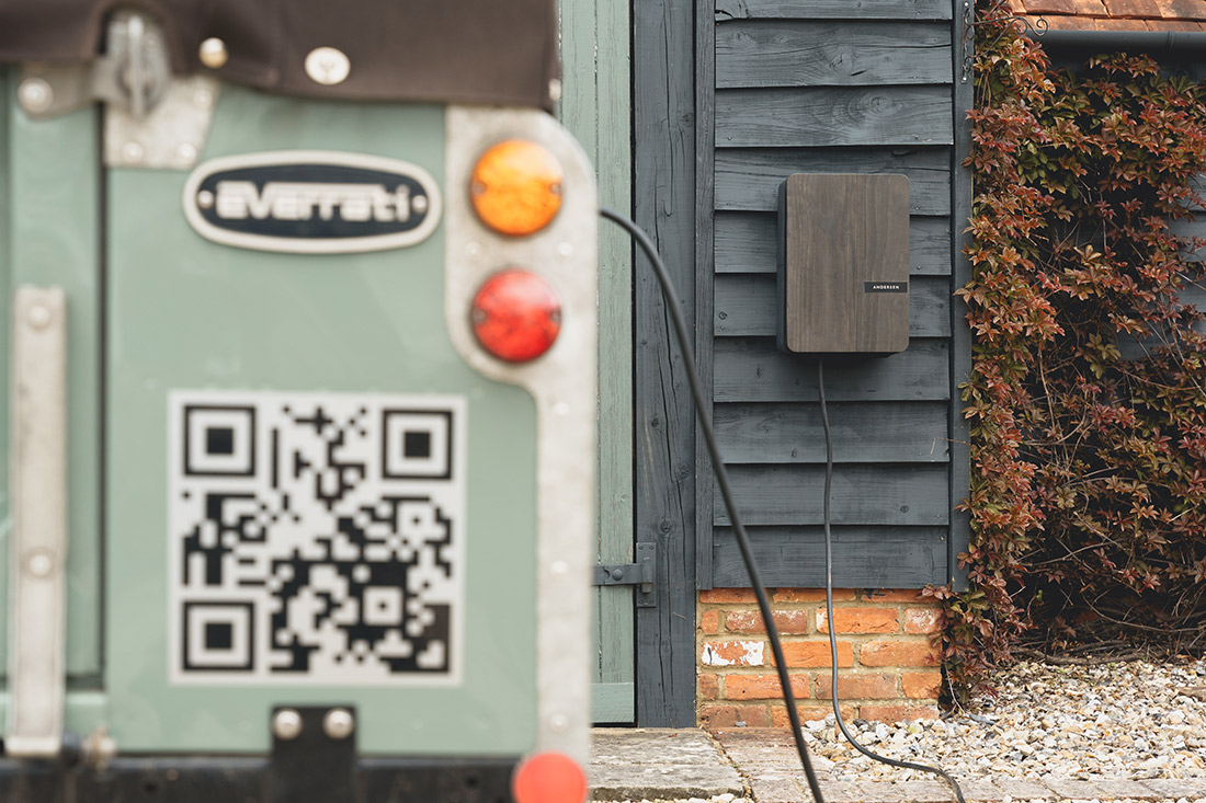 Everrati has announced an exclusive partnership with premium home charging provider, Andersen EV