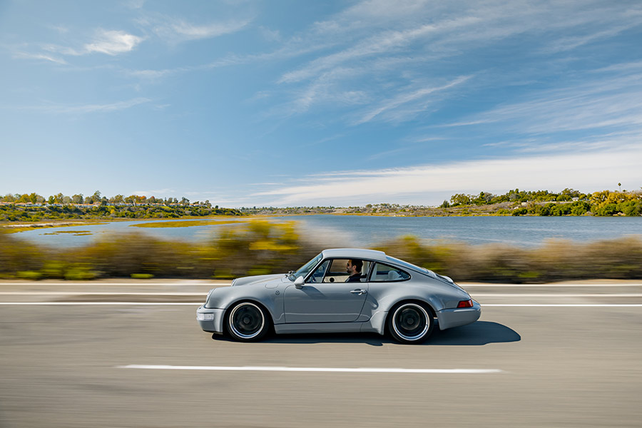 Grey Electric Porsche 911